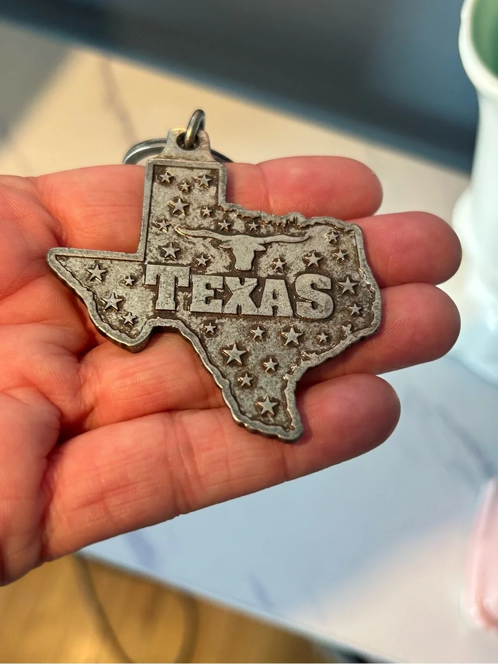 Texas shaped metal